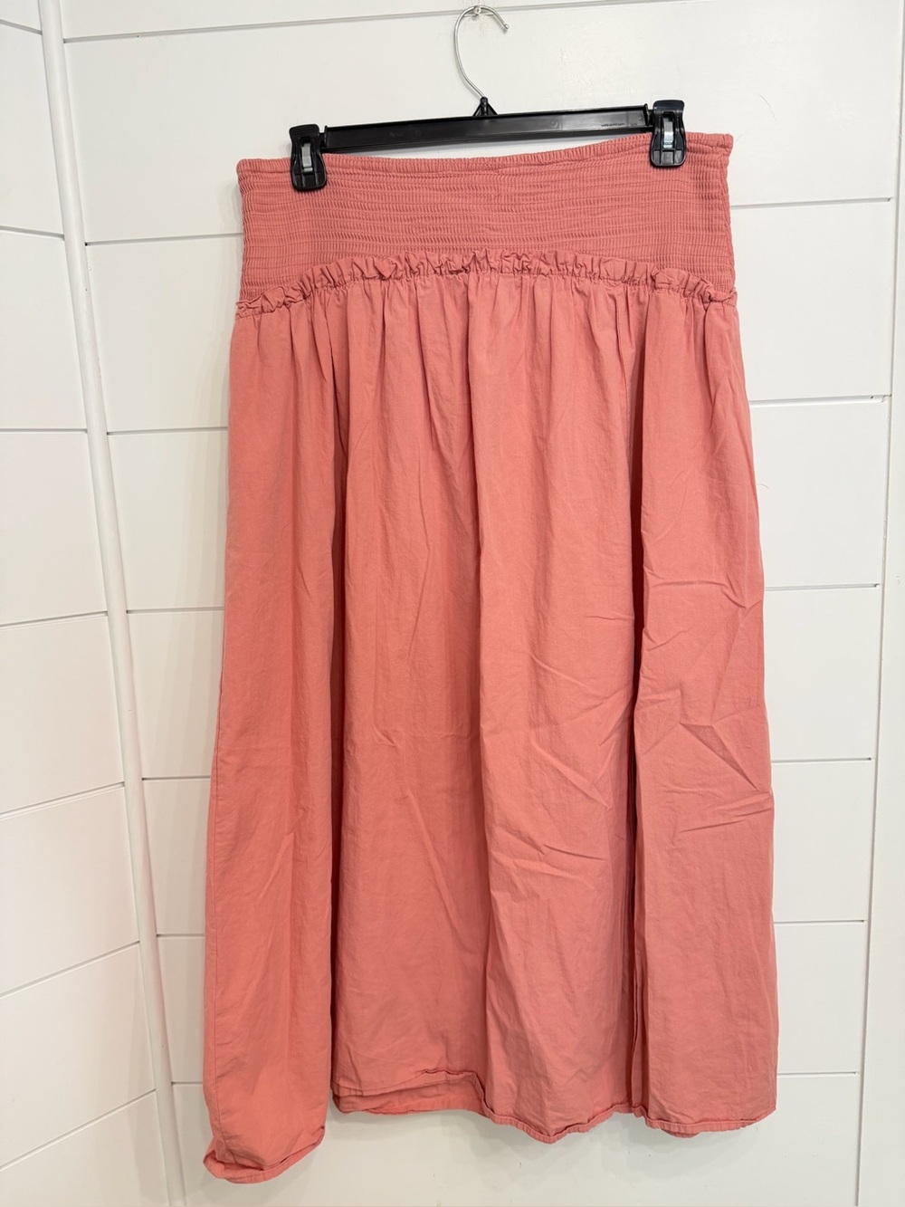 Anthropologie Pink Smocked Yoke Maxi Skirt Size Small 36797 - Picture 5 of 8